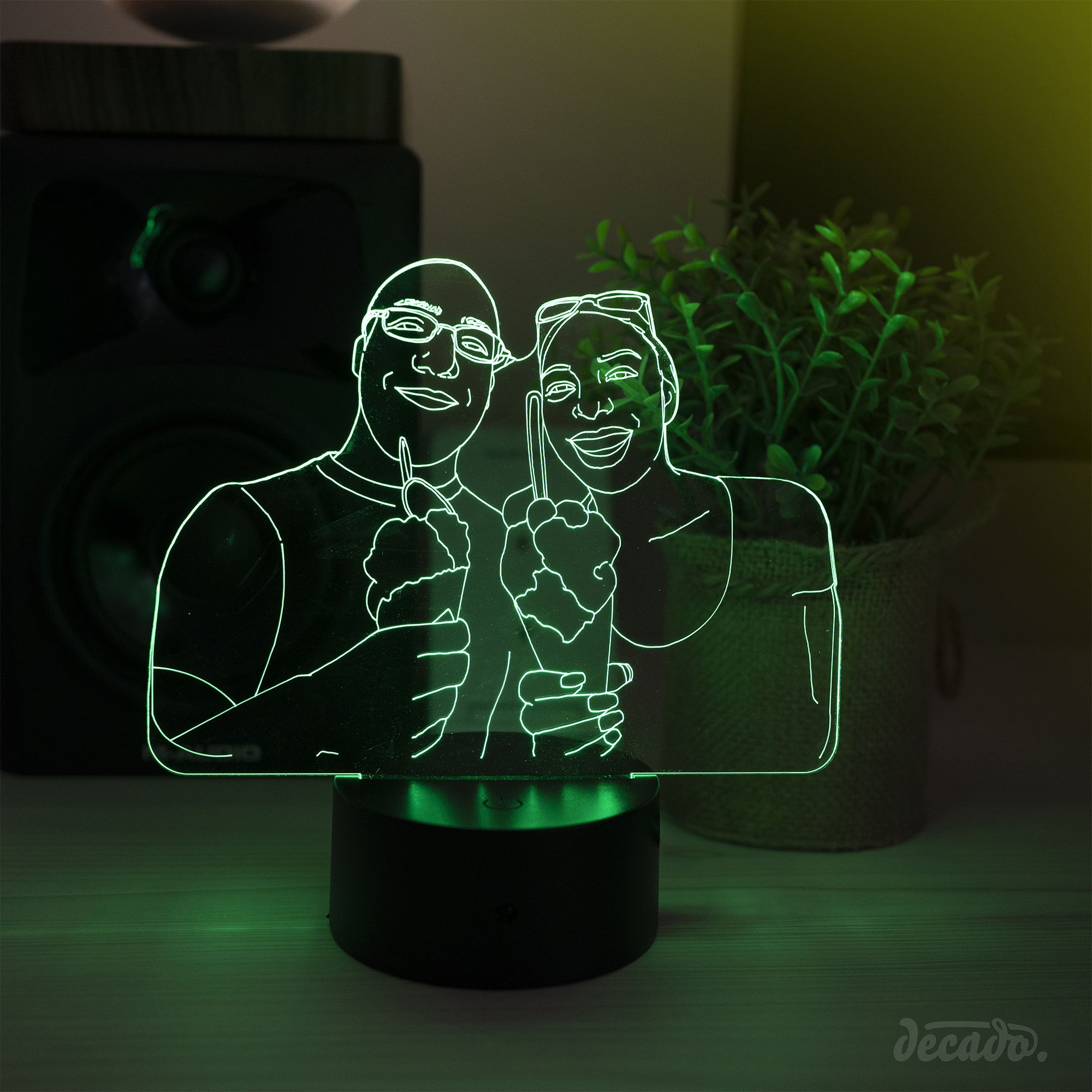 Lampe led 3d personalisable - Ma boutique